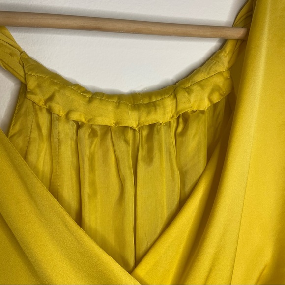 How To Lose a Guy in Ten Days DRESS!! Boss Hugo Boss Yellow Silk Gown. Size 6. - Picture 11 of 15